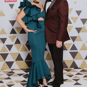 ASOS Premium one shoulder gown